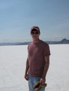 We visited the "Bonneville Salt Flats."