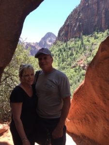 Day 2 in Zion: 5 of us hike to the Emerald Pools...